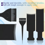 Professional salon hair coloring board with integrated teeth for sectioning