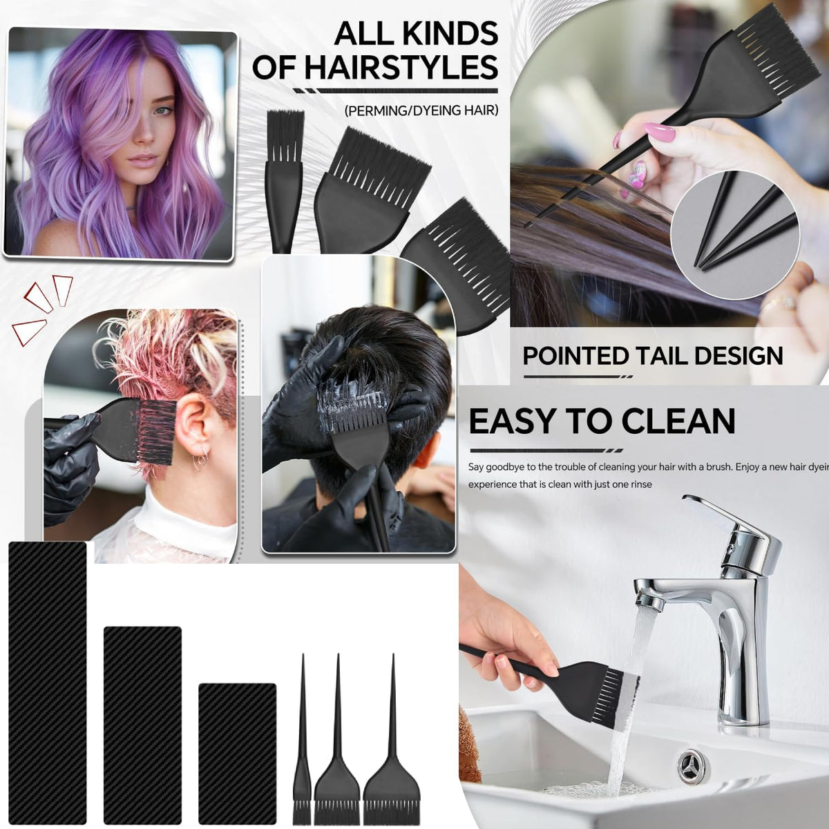 Professional balayage highlighting board for hair coloring