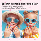 Easy application gel manicure strips for kids aged six plus