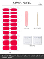Application tools including nail file and wooden cuticle stick