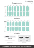 Application tools included in Ohora gel nail set