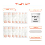 Heyhae gel nail strip kit contents including file and stick