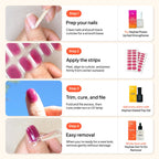 Packaging details and accessories of Heyhae gel nail kit