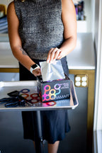 Framar hair foil dispenser box with cutting blade