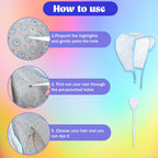 Close up of metal and plastic needles for hair highlighting