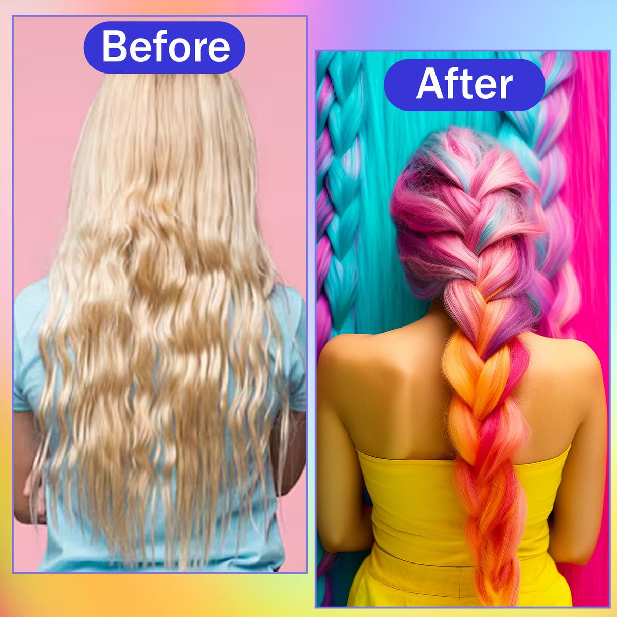 Hair dye brushes included in the JJUNW frosting kit
