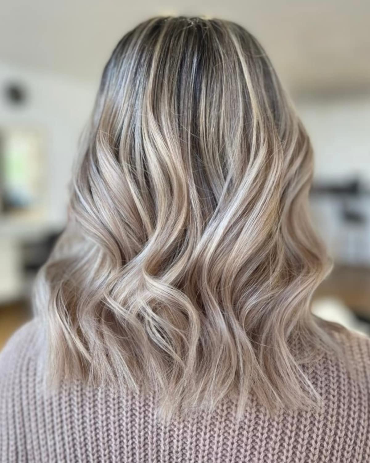 DIY hair coloring setup using silicone highlighting cap