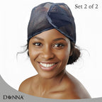 Donna adjustable mesh wrap for hair styling