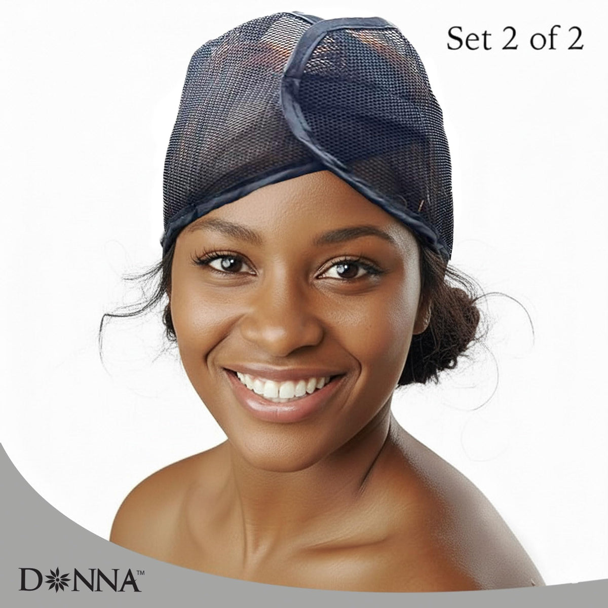 Donna adjustable mesh wrap for hair styling