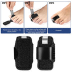 Comfortable anti-friction fabric toe straightener