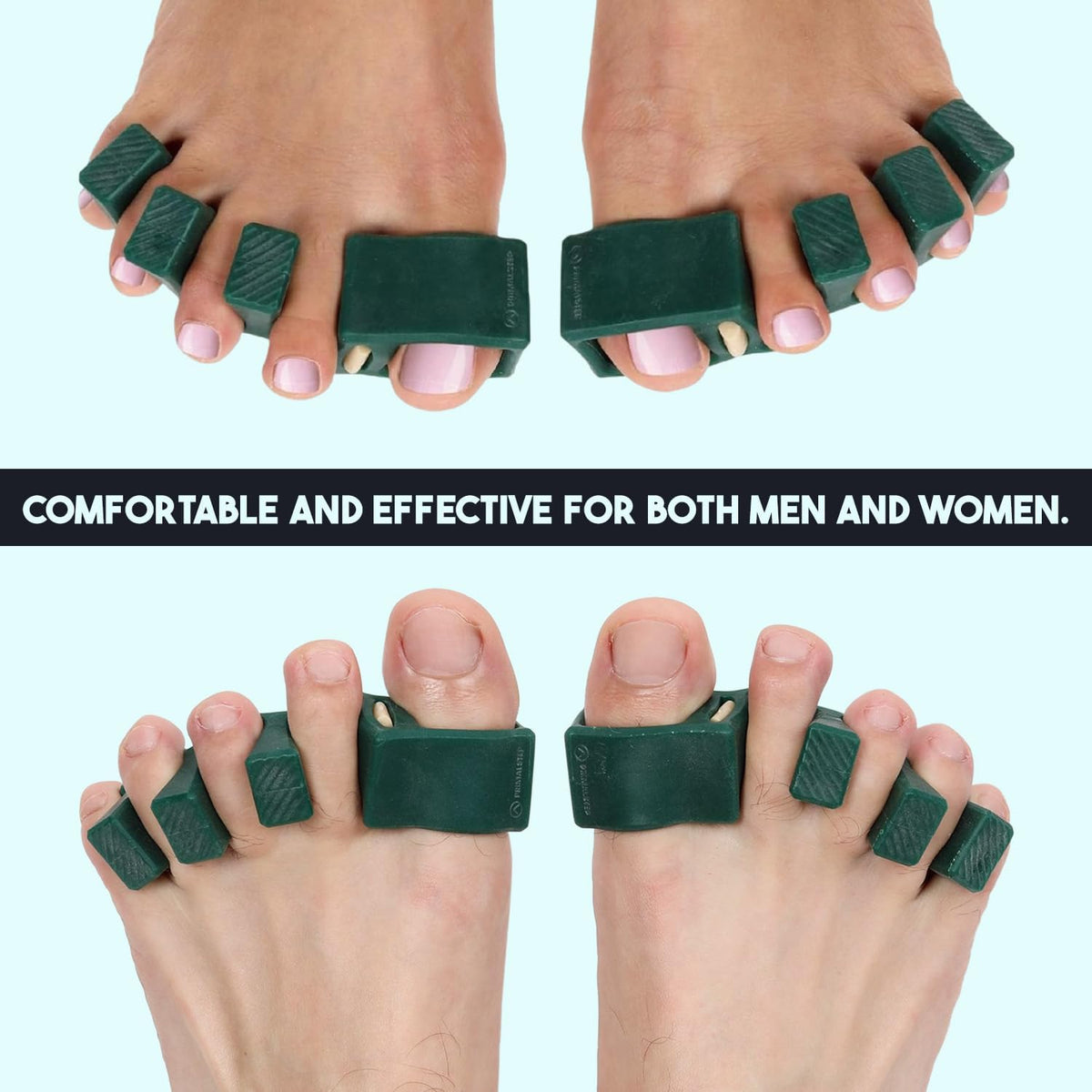 Side profile of PrimalStep soft silicone toe spacers