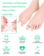 Reusable medical grade gel toe separators for men and women