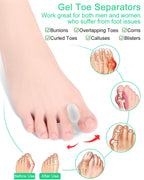 Close up of Pgrode toe alignment spacers showing flexibility