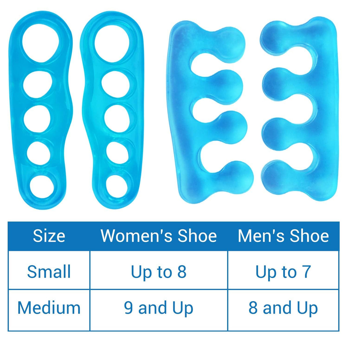 Medical grade silicone gel toe spreaders by VIVEsole