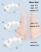 Golbylicc toe spacers showing soft flexible silicone material