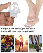 Package of Golbylicc 2 pairs toe spacers for men and women