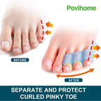 Close up of Povihome triple loop little toe cushion