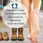 Usage demonstration of Povihome little toe spacers