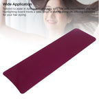Purple acrylic hair dye brush board showing smooth rounded edges for safety.