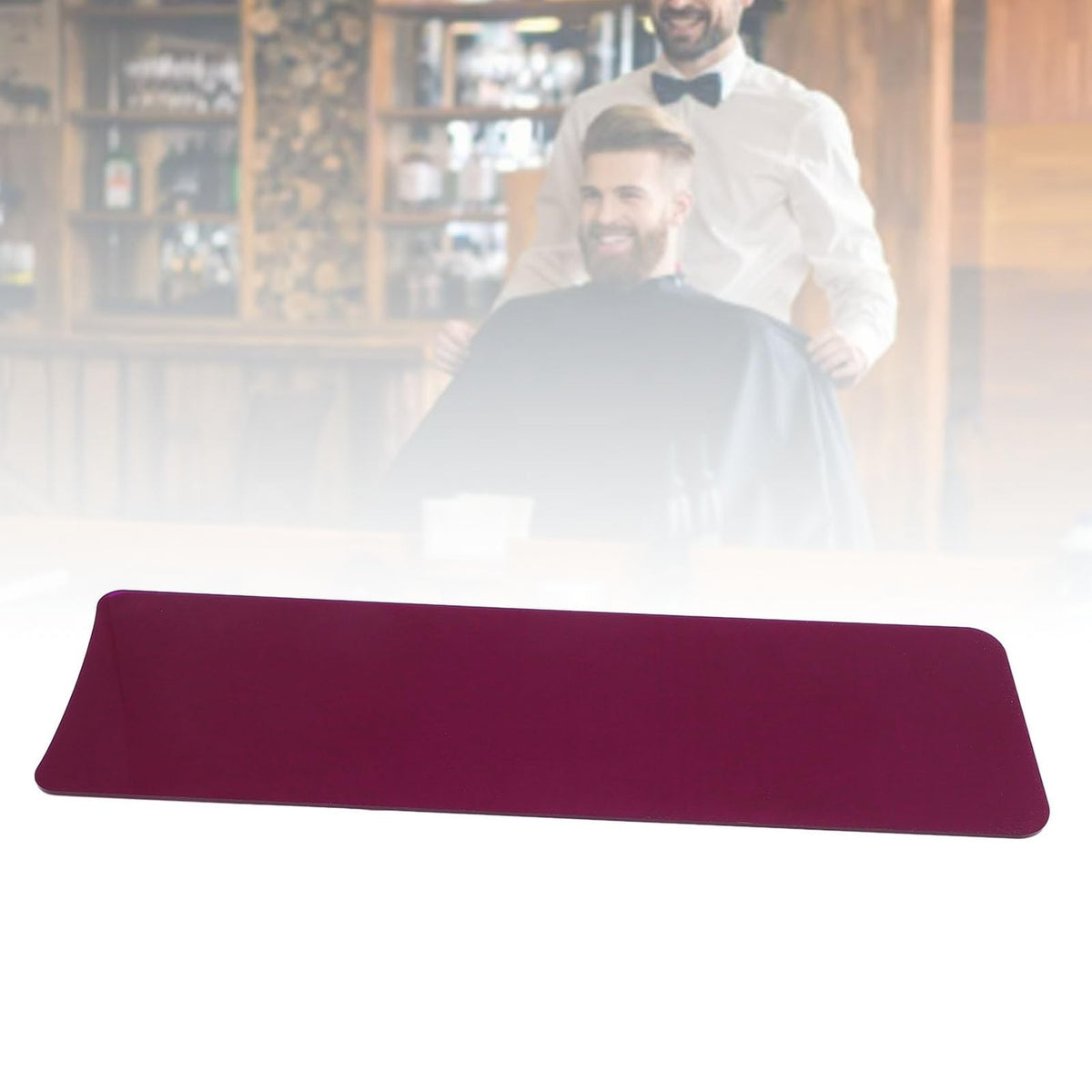 SHKALLI hair stylist essentials kit highlighting board flat lay angle.