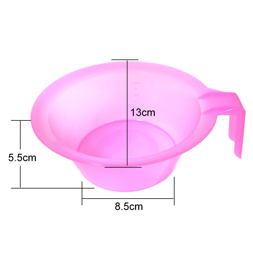 Close up view of the durable plastic material and stable base of the hair coloring applicator tool.