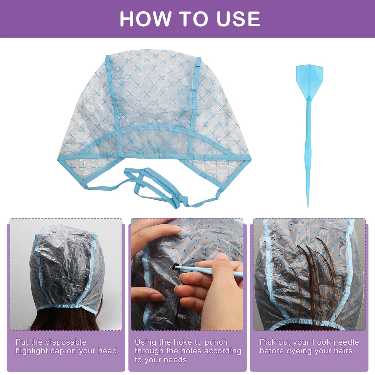 Ahier protective accessories including ear covers, disposable gloves, and salon shawls.