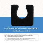 Bulk pack of 144 ForPro black toe separators for salons