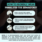 Athletic use of Vyce toe spacers for mobility