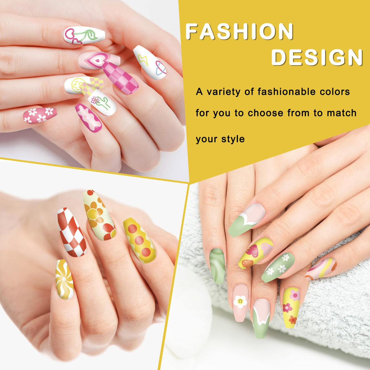 Professional salon quality nail art templates by Whaline