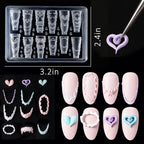 WOKOTO embossed lace transfer stencils for handmade 3D gel nail charms