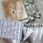 Step by step demonstration of filling the silicone template with UV gel.