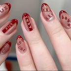 PH PandaHall DIY manicure stencil set with various graffiti letters and numerical patterns.