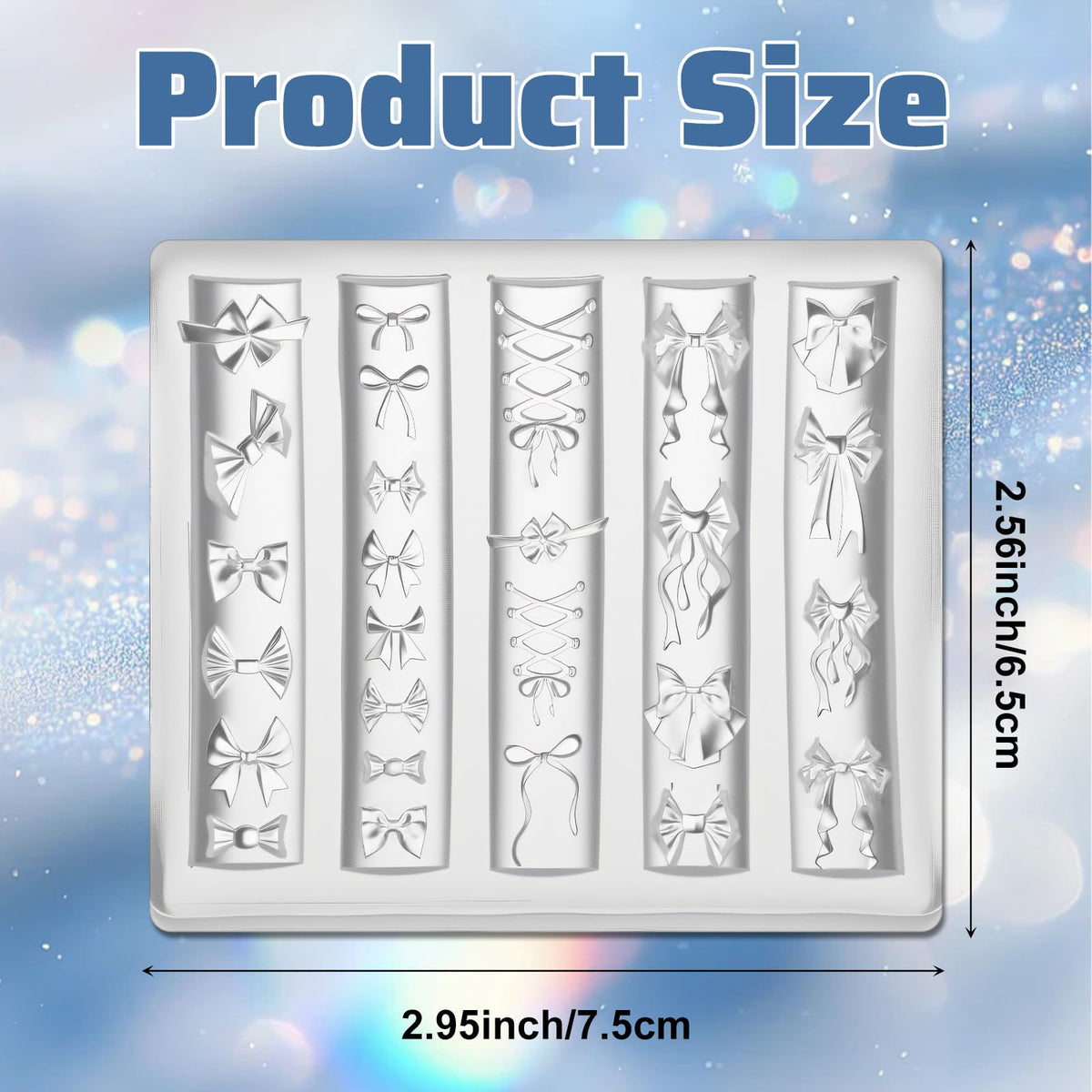 Thrymme transparent silicone beauty tool demonstrating flexible material properties for easy charm removal.
