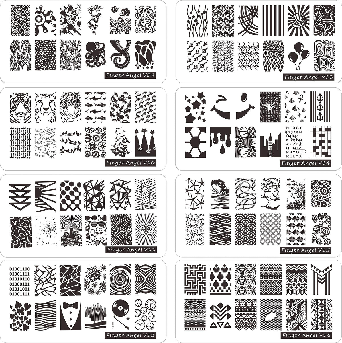 FingerAngel nail stamper and scraper tool set