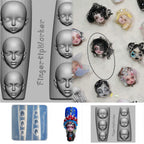 Compact 21 gram silicone face stamp for beginner nail art customization.