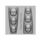 Imported Zudilyo nail charm maker featuring miniature face shapes.