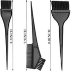 Borogo wide-tooth hair dye comb and brush combo tool designed for even product distribution.