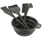 Close up view of the durable nylon bristles on the JFFX professional hair dye applicator tools