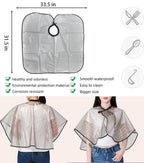 Waterproof transparent hair coloring cape included in the NOUSV salon tool set
