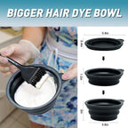 Three professional black plastic hair dye brushes included in the Xarchy highlighting set.