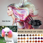 Side view of the lightweight oval shaped hair dye mixing bowl.