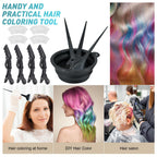 Xarchy hair bleach kit demonstrating the space saving collapsible mechanism of the silicone blending bowl.