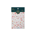 Self adhesive pink nail stickers for manicure art