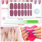 Maitys 24 sheets nail polish sticker kit with included nail file