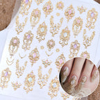 Hpyfoi 5D self-adhesive nail art supplies in original packaging