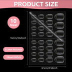 Applying press on nails using Uadbau jelly adhesive tabs