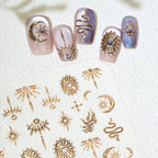 Hand holding Zrethfb self adhesive nail decoration accessories
