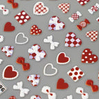 Jmeowio nail stickers applied on manicured nails