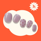 High quality finish of Heyhae gel nail strips on natural nails