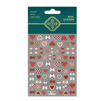 Application process using tweezers for nail stickers